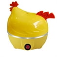 thumbnail image 2 of SugarBloom Automatic Shut Off Electric Egg Cooker, Chicken Shape Breakfast Machine, 7-Egg Capacity for Hard Boiled Eggs, Poached Eggs, US Plug,Yellow, 2 of 3