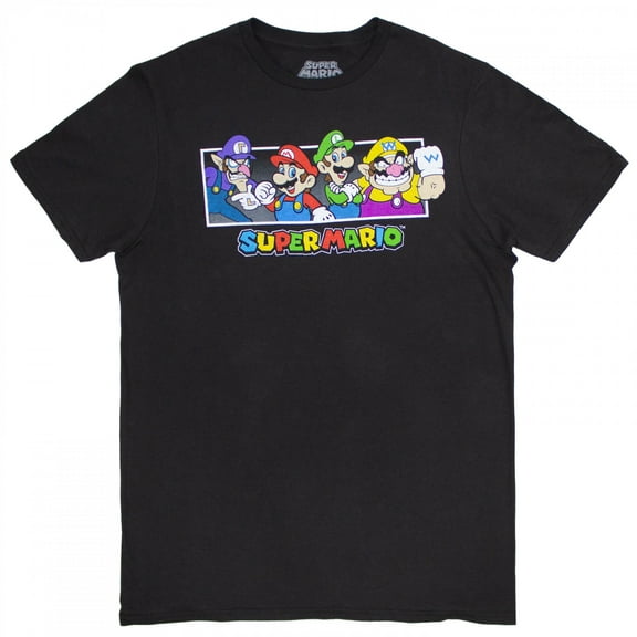 Super Mario Nintendo Players Retro T-Shirt-Large