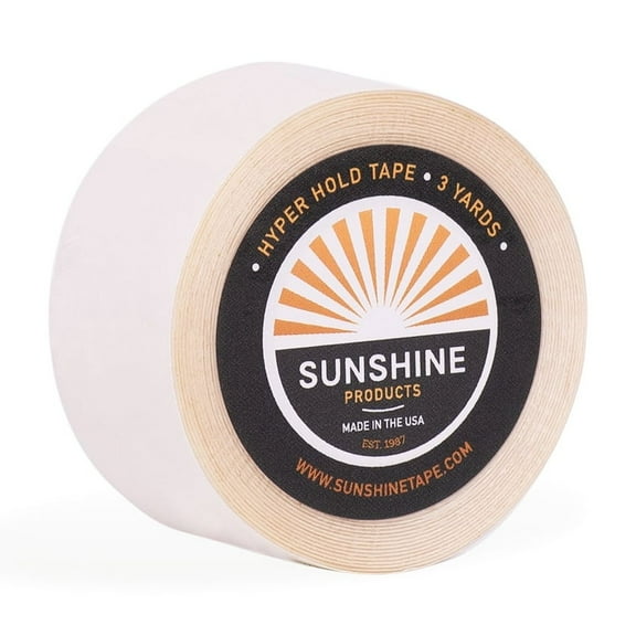 Sunshine Tape | Hyper Hold No Shine Wig Tape Roll | 1" x 3 YDS | Bonding Clear Double Sided