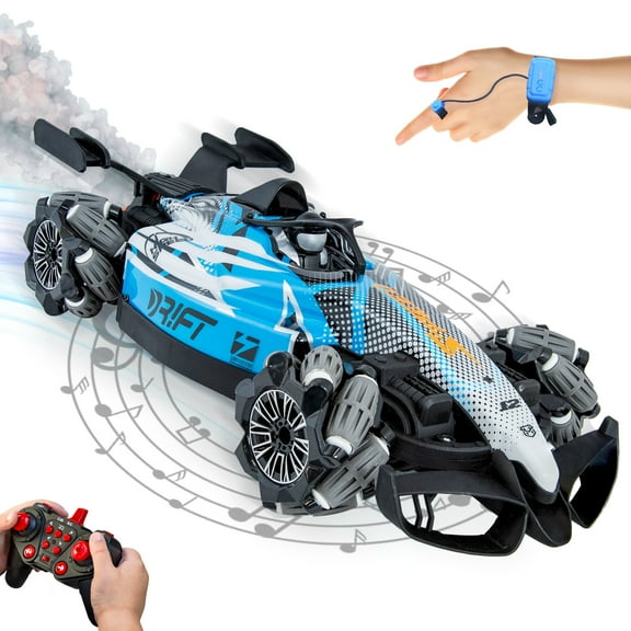 Sunnydaze (1:32) Stupendous Stunts Battery-Powered RC Car with Gesture-Sensing Remote and Sounds