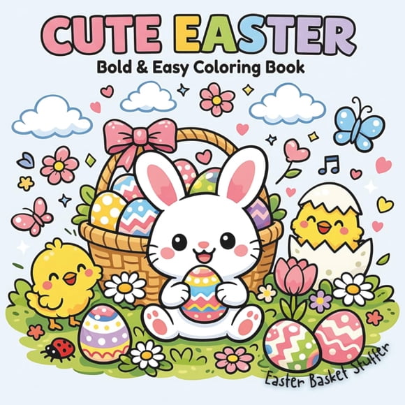 Libro para colorear de diseños lindos de Pascua, publicación independiente