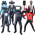 thumbnail image 2 of Disfraz de baño Skibidi, disfraz de Cosplay, altavoz, hombre, TV, mono, máscara, disfraces de Halloween para hombres y niños, 2 of 5