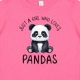 thumbnail image 4 of Inktastic Just a Girl Who Loves Pandas Girls Baby T-Shirt, 4 of 5