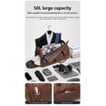 thumbnail image 2 of Rolling Duffel Bag with Wheels, Suit Bag,Large Capacity Toiletry Bag,Luggage Bag with Shoe Pouch for Men Women, 2 of 10