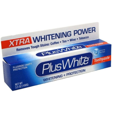 Plus White Dentifrice Xtra Whitening Whitening menthe fraîche 3,50 oz (Pack de 4)
