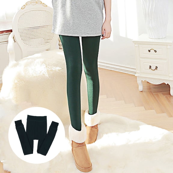 MUSEYA Leg Warmers For Winter 1Set Elastic Polyester Atrovirens Warmth