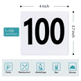 thumbnail image 2 of 100Pcs Table Numbers 1-100,Plastic Numbers, Double Sided Number Cards for Wedding Reception Restaurant, 2 of 7