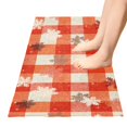 thumbnail image 5 of Dailycode Snowflake Red Plaid Bathroom Rugs Non Slip Absorbent Soft Plush Quick Dry Bath Mat, 39"x20", 5 of 8