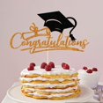 thumbnail image 4 of HAHDAXIA Félicitations 2022 Décoration de Gâteau de Collation des Grades, Décoration de Gâteau de Collation des Grades - Fournitures de Fête de Collation des Grades Lycée/université/senior 2022 (Orange et Noir), 4 of 7