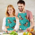 thumbnail image 3 of Cartoon Shiba Inu Dog Apron-Garden Aprons for Women with Pockets-Cotton Linen Waterproof Kitchen Cooking Gardening Aprons Adjustable for Kitchen,Cooking,BBQ and Salon 33x27 Inch, 3 of 7