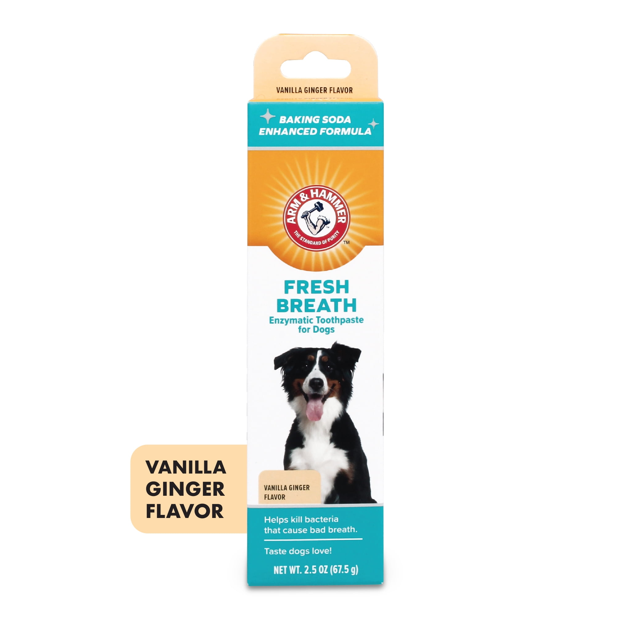 Arm & Hammer™ Fresh Breath Dog Toothpaste, Vanilla Ginger Flavor, Dental Care Tools