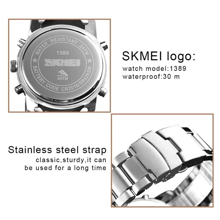 SKMEI Men's Military Analog-Digital Chronograph Watch photo 4
