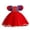 Red, variant on Children Baby Girls Princess Dresses Ruffle Sleeves Lace up Medieval Party Wedding Dress Sequin Contrast Mesh Skirt Casual Bow Costumes Clothes for Kids Toddler Red qILAKOG Size 2-3 Years