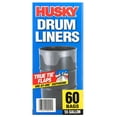 thumbnail image 5 of Husky 55 Gal Flap Tie 60 Ct Clear Drum Liner, 5 of 5