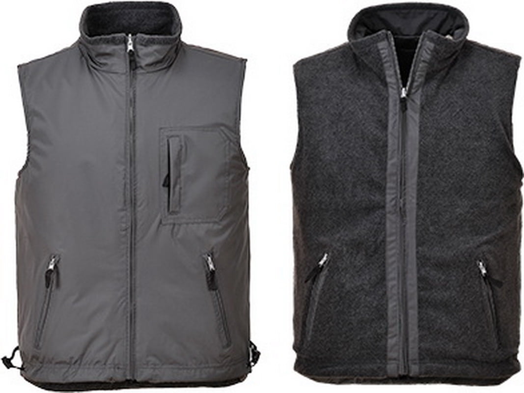 Bodywarmer Waistcoat portwest Reversible Gilet Jacket Fleece Workwear S418 size