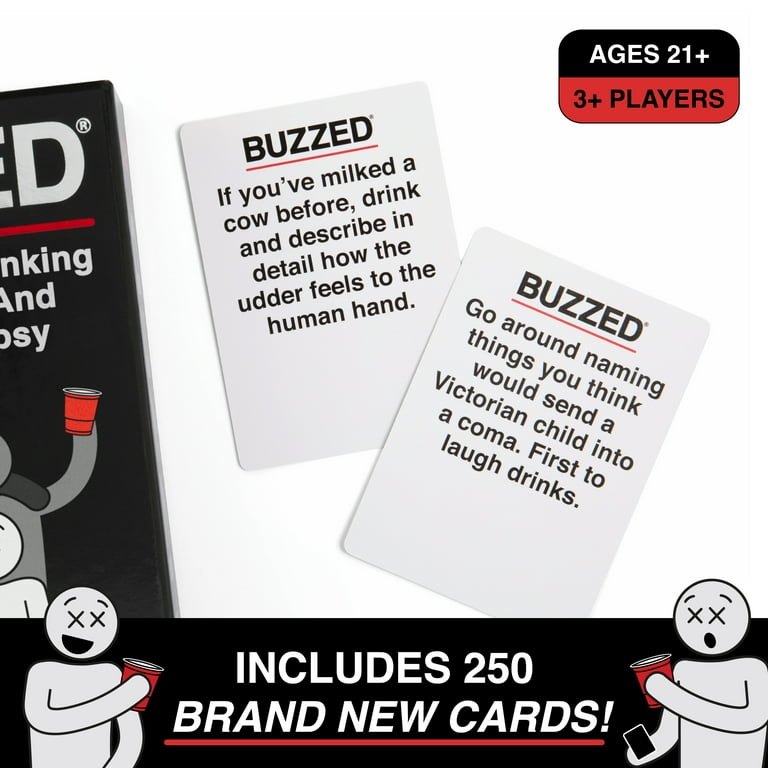 All Drunk Party Drinking Game Card Game - 100 Cards With Questions & Dares For Adults