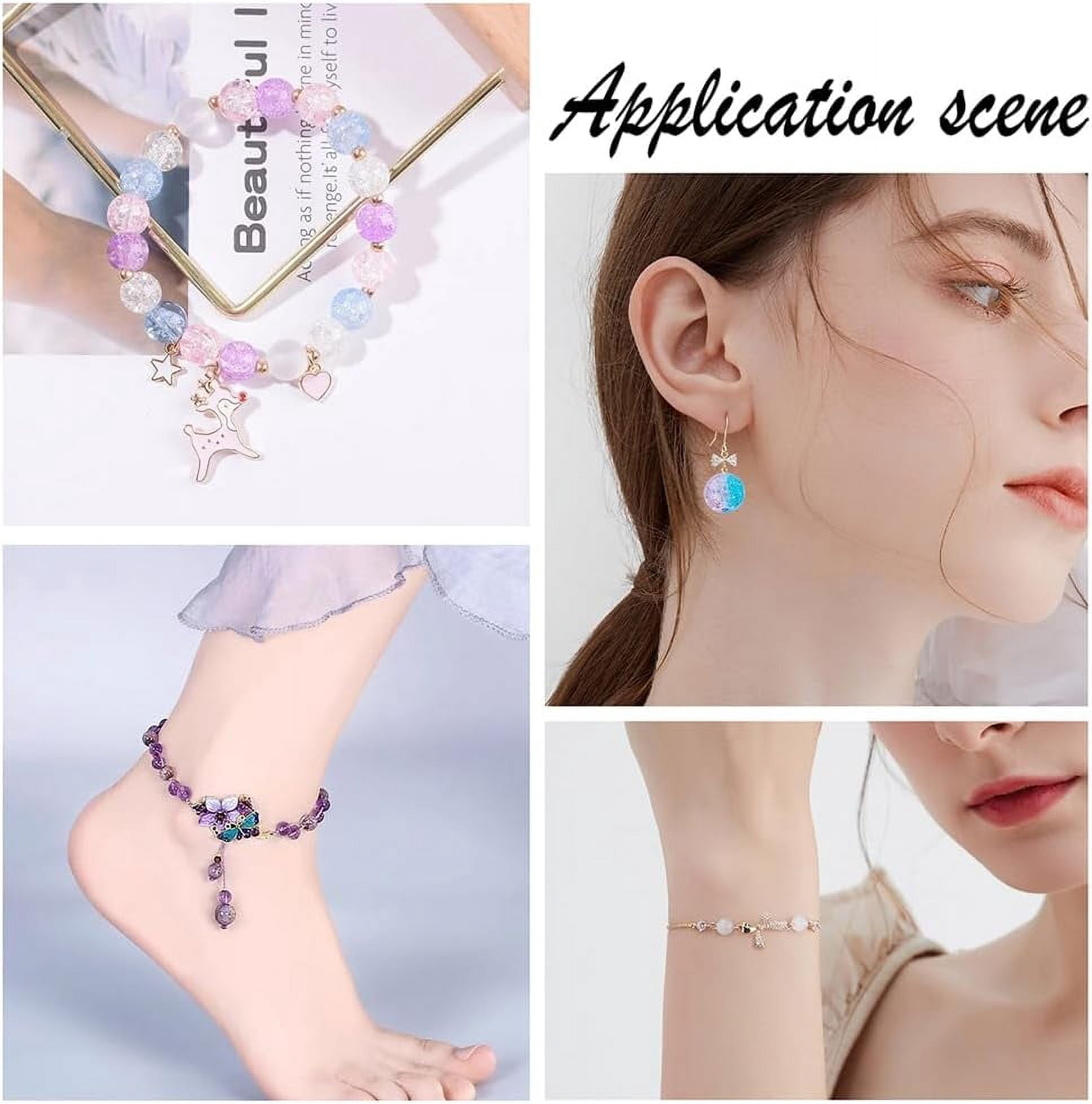 875Pcs 35 Colors Spray Painted Transparent Crackle Glass Beads Round Mixed Color 8mm Hole: 1.3~1.6mm 25Pcs/color