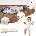 thumbnail image 2 of Electric Floppy Fish Toy, Moving Cat Kicker Fish Toy, 11" Realistic Flopping Fish Dog Toy, 2 of 5