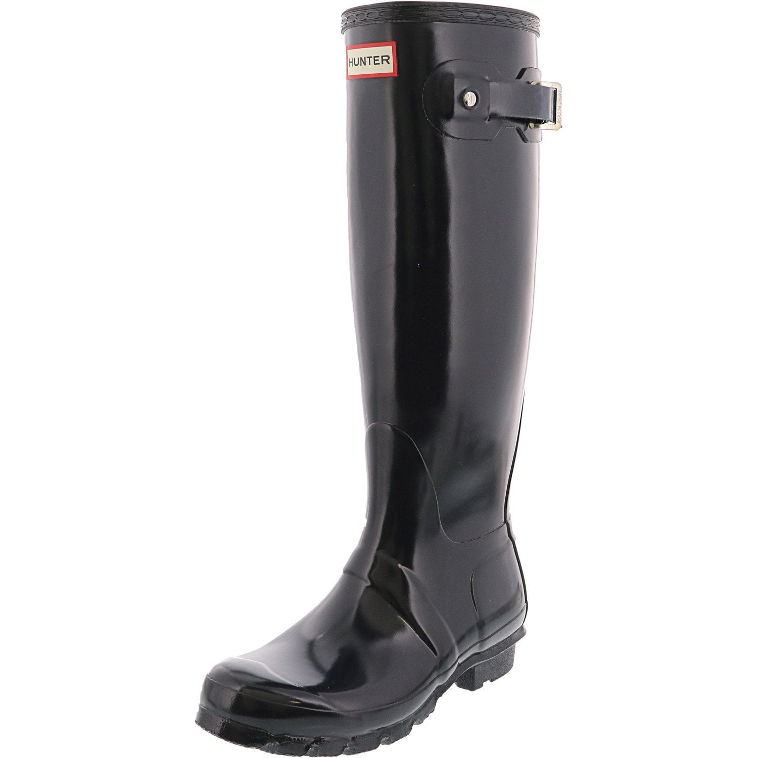 hunter original tall rain boots navy