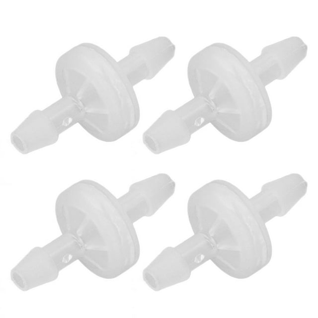 Aquarium Check Valve Air Check Valve One Way Valve 12PCS Aquarium Check Valve Resistance Oil Resistant One Way Air Valve PP Check Valve For Fish Tank Chemical Industry 5.1mm