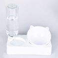 thumbnail image 4 of Mascota Perro Gato Alimentador doble Tazón de agua Tazón de protección del cuello 15 grados aju MABOTO Cuenco de plástico, 4 of 7