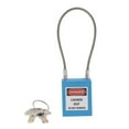 thumbnail image 4 of Stainless Steel Cable Safety Padlock Lockout Isolation Lock, 7 Keyed Padlock Safety Lockout Color Blue, 4 of 9