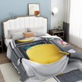Bath Minions Blanket for Couch Bed Throw Blanket, Aesthetic Decorative