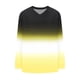 thumbnail image 5 of Heisall Womens Tops V-Neck Long Sleeve Loose Casual T-Shirts Gradient Color Fashion Blouse, 5 of 5