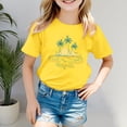 thumbnail image 2 of Chemises pour Filles Imprimé Manches Courtes Col Rond Vêtements d'Été pour Adolescentes Mode Filles 8-9 Ans, 2 of 4