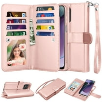 Takfox Moto G Stylus 5G 2023 Case, for Motorola Moto G Stylus 5G 2023 Wallet Case, PU Leather w Credit Card Holder Flip Cover [9 Card Slots][Kickstand] Magnetic Detachable Hard Case & Strap-Rose Gold