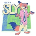 thumbnail image 2 of Juniors Zootopia 2 Nick Wilde Keep It Sly T Shirt, 2 of 5