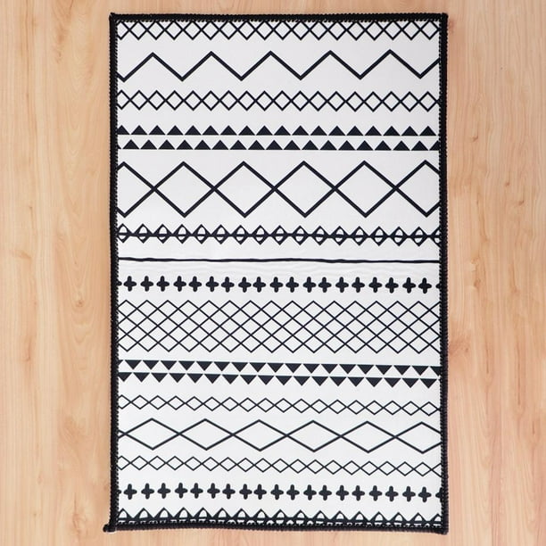 Alfombra Retro Antideslizante Alfombra De Entrada Al Aire Libre Para Interiores Alfombra De Estilo Nórdico A-60x40cm Soledad Alfombrilla de baño antideslizante