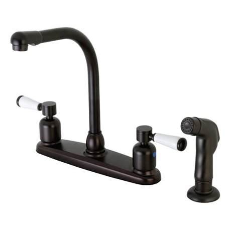 Kingston Brass Paris Fb755dplsp 8 Centerset High Arch Spout