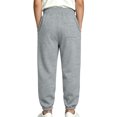 thumbnail image 6 of Boys Girls Sweatpants Elastic Waist Jogger Sports Pants with Pockets Straight Leg Ankle Cuff Bottoms for Outdoor Exercise, 6 of 9