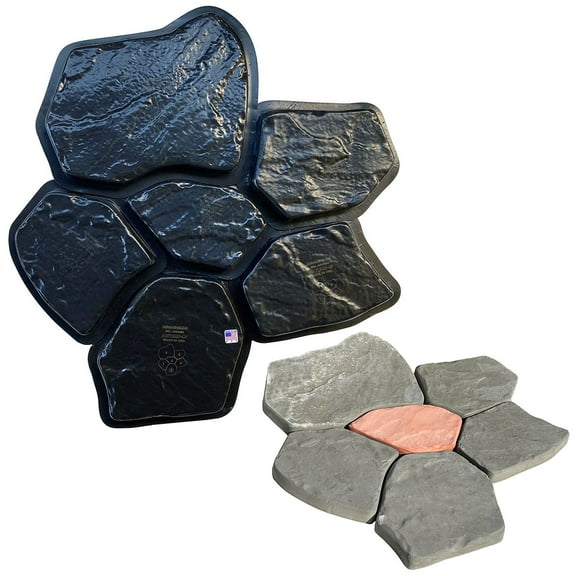 AUTUMN Flagstone Mold for Concrete, DIY Flagstone Pavers, Concrete Mold, Cement Mold, Paver Mold, Garden Decor Mold, Pavers for Garden Walkway, Concrete Walkway Molds, Set of 6