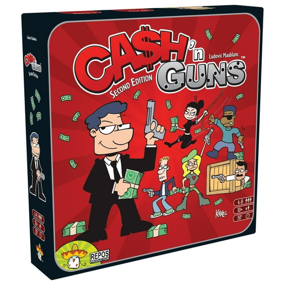 Cash 'N Guns Second Edition Board Game for Ages 10 , from Asmodee