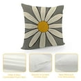 thumbnail image 4 of COMIO Summer Pillow Covers, Yellow and Grey Sunshine Decorative Daisy Flower Pillow Case for Sofa Couch Indoor Outdoor Farmhouse Modern Home Decor (Gray Yellow), 4 of 5