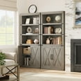 thumbnail image 4 of 1 Pb, Mdf Retro Bookcase With 2 Doors, 4 of 9