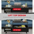 thumbnail image 6 of FDW Lift Top Coffee Table with Storage Shelf Hidden Compartment,Black, 6 of 8