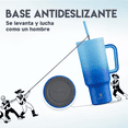 thumbnail image 3 of Taza De Viaje De Acero Inoxidable 40oz Azul Degradado, 3 of 5