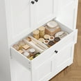 thumbnail image 4 of Homfa Kitchen Pantry Storage Cabinet, 68" Food Pantry Cabinet with Drawer and Door Shelf, 6 Door Freestanding Cupboard Buffet for Dining Room, White, 4 of 8