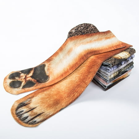 

Unisex Claw Hoof Sock 3D Printed Cotton Paw Adult Socks Animal Foot Kids Socks