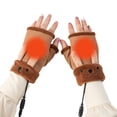 thumbnail image 1 of Usb Para Hombres Y Mujeres, Guantes Cálidos De Invierno Para Ordenador Portátil, Guantes Calefactables Sin Dedos Con Forro Polar, Calentador De Manos, Diseño Lavable Methold HA046739-04, 1 of 6