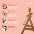 thumbnail image 4 of hauck Alpha+ Grow Along Wooden High Chair w/Grey Tray Table & Cushion, 4 of 12