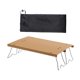 thumbnail image 4 of Mesa de campamento Mesa al aire libre Muebles de campamento estables plegables con bolsa de almacenamiento Aleación de aluminio portátil para patio, Caqui, 4 of 8