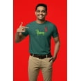 thumbnail image 3 of Old Glory Mens St. Patricks Day Dachshund Shamrock Short Sleeve Graphic T Shirt, 3 of 6