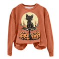 thumbnail image 7 of Futezty Halloween Sweatshirts for Women Plus Size Long Sleeve Cute Graphic Pullover Top 2025 Fall Fashion Shirt Clothes, 7 of 7