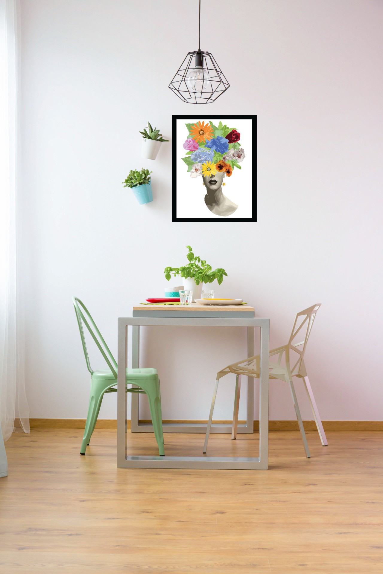 Venice Beach Collection's Beauty From Within Flowerhead 14x18 Framed Print