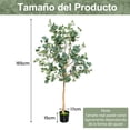 thumbnail image 3 of Costway Árbol Artificial de Eucalipto de 165 cm en Maceta de Plástico con 517 Hojas para Decoración, 3 of 9