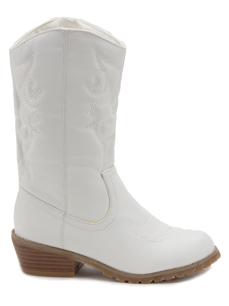 girls white western boots